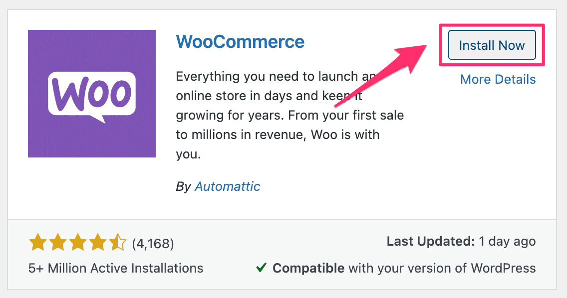 Instala el plugin de WooCommerce para WordPress.