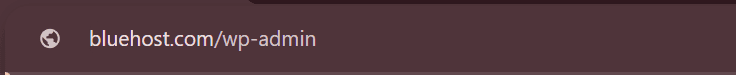 URL del panel de administración de WP