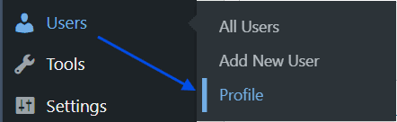 Ir a Perfil de usuario