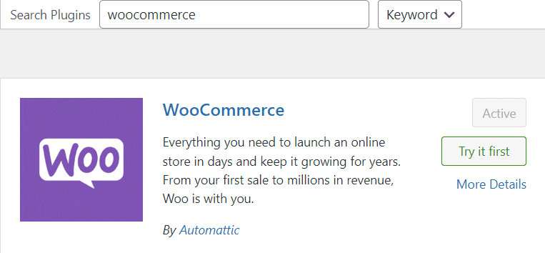 Instalar el plugin de WooCommerce