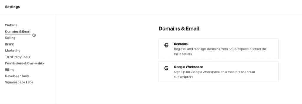 Inicia sesión en Squarespace