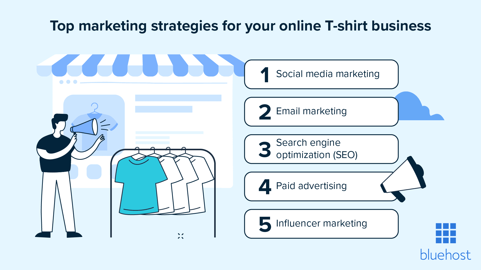 Las mejores estrategias de marketing para tu negocio de camisetas online.