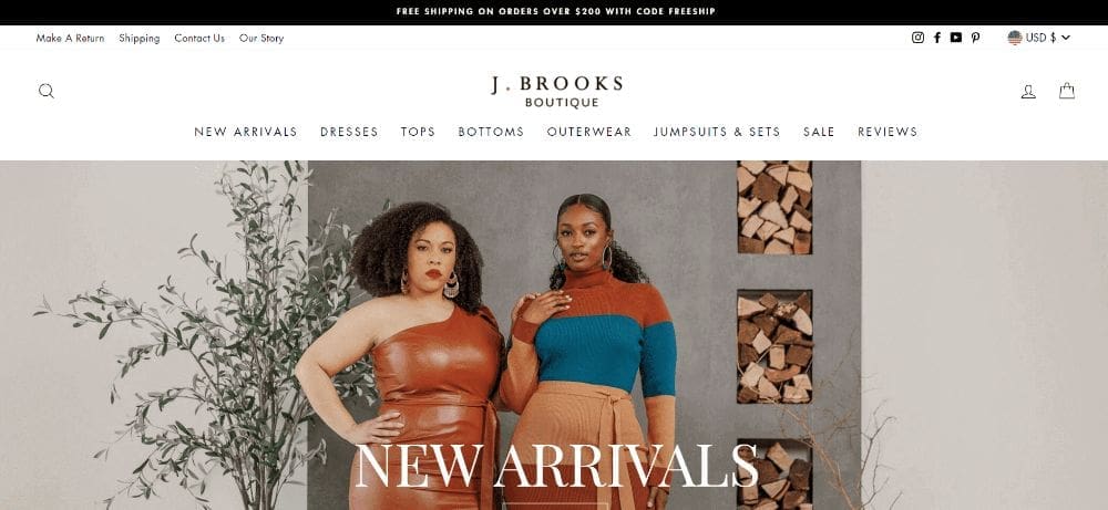 J. Brooks Boutique es una de las empresas de comercio electrónico de más rápido crecimiento en los EE. UU.