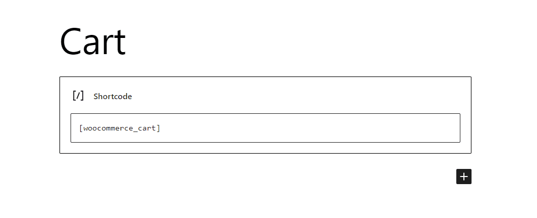 Códigos cortos de WooCommerce: página del carrito.