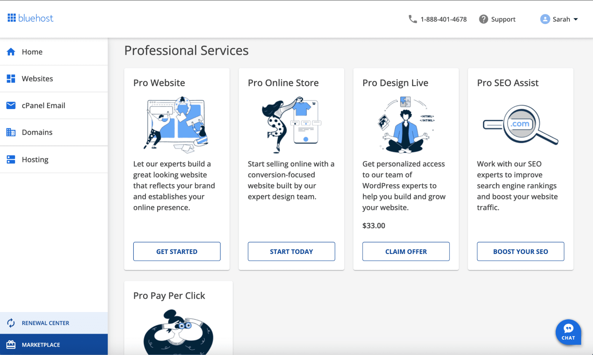 Bluehost Control Panel  
