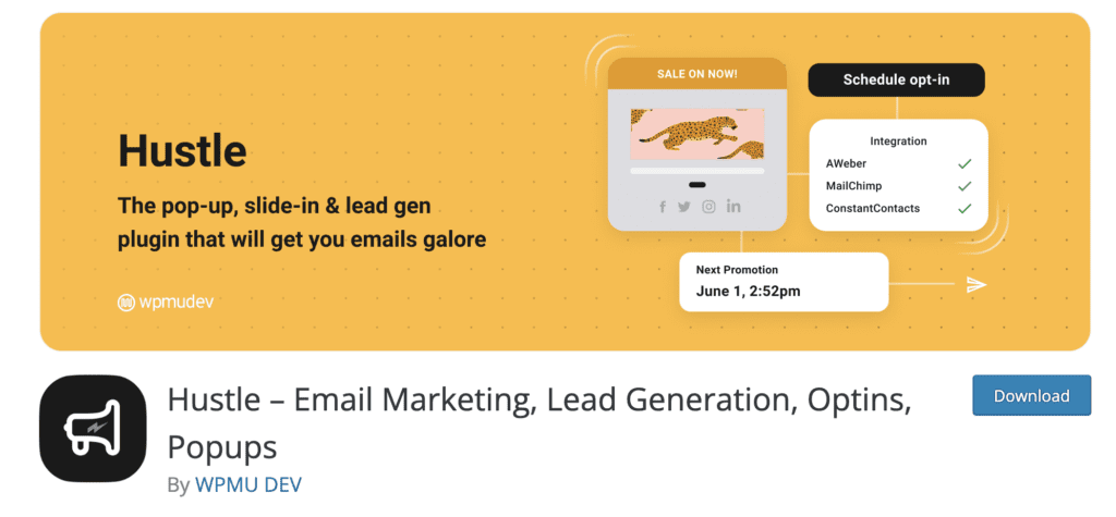 Plugin de generación de leads de WordPress Hustle