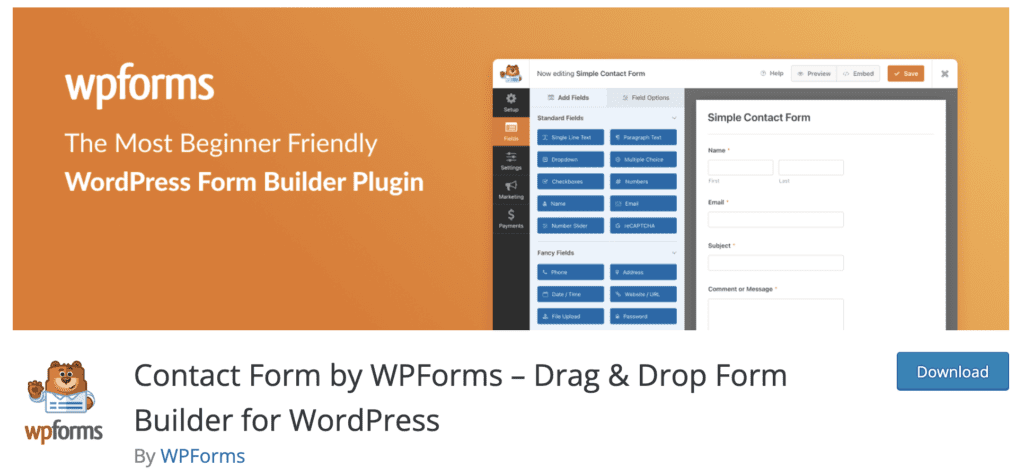 Plugin de generación de prospectos de WP Forms para WP