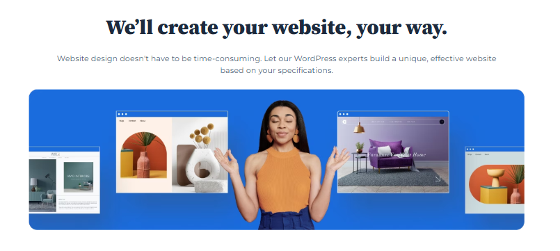 Diseño del sitio web de Bluehost