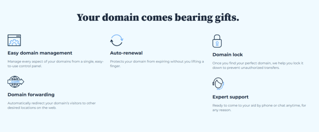 Registro de dominio de Bluehost