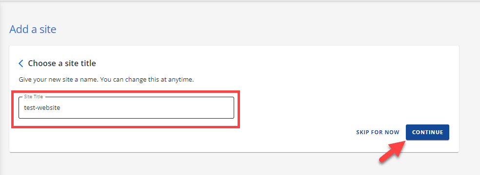 Elige un título para el sitio