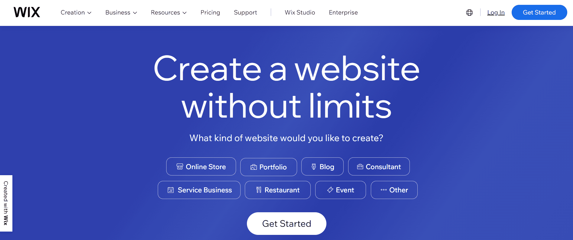 Wix es una alternativa todo en uno a Squarespace que te permite crear cualquier tipo de sitio web.