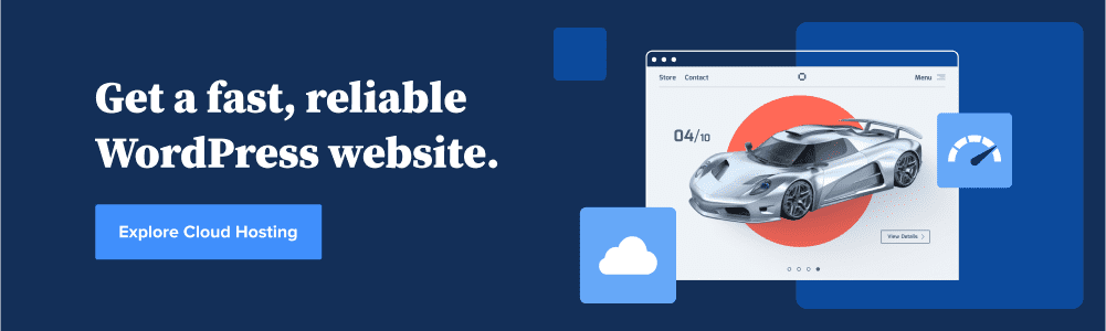 Alojamiento rápido en la nube de WordPress