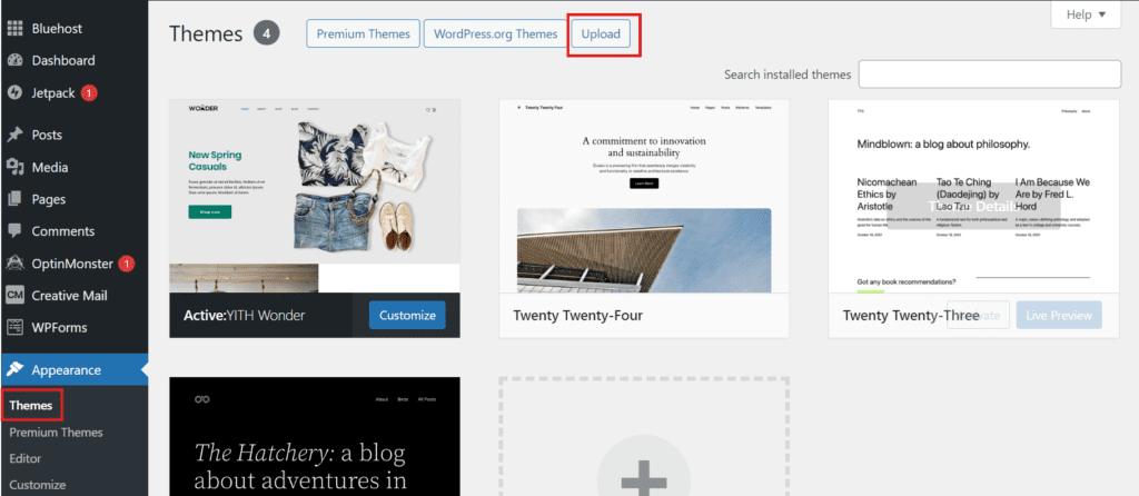 subir un nuevo tema - usando git con WordPress