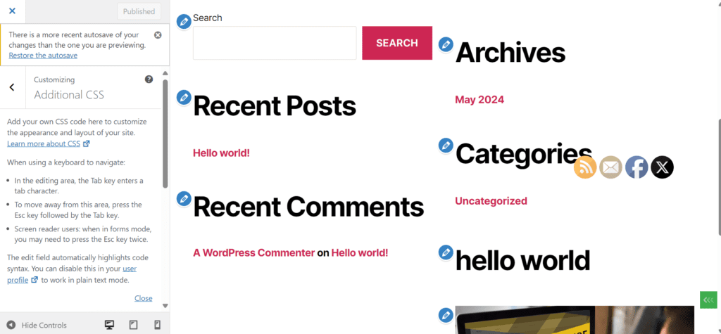 Añadir código en WordPress