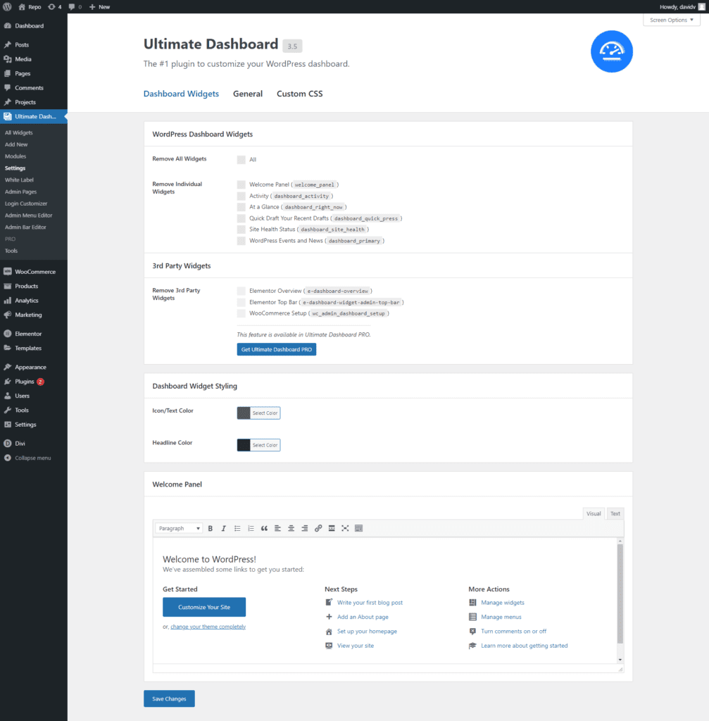 Widgets de panel definitivos