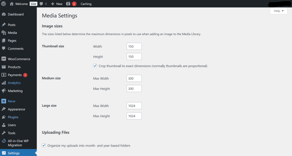Comprobar la configuración de medios