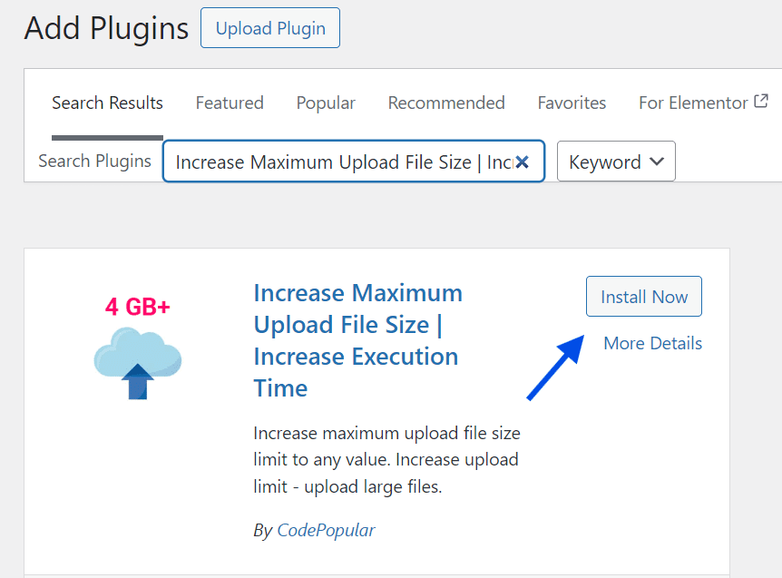 Pestaña Añadir plugins