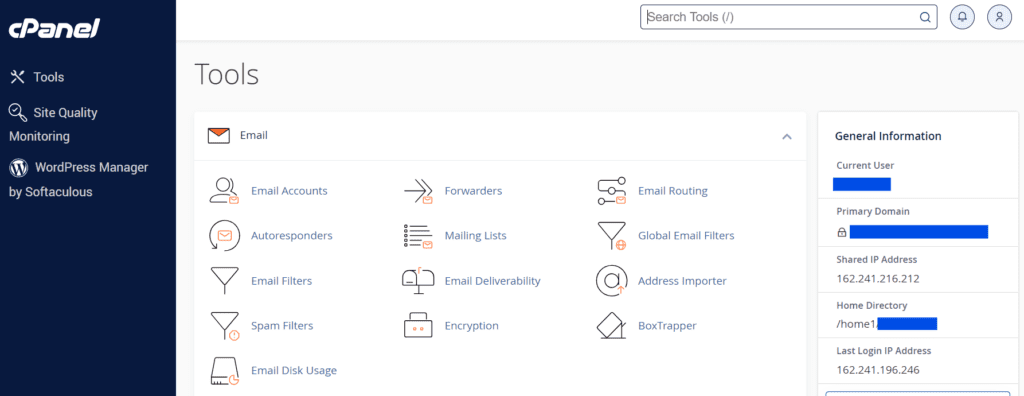 Bluehost cPanel