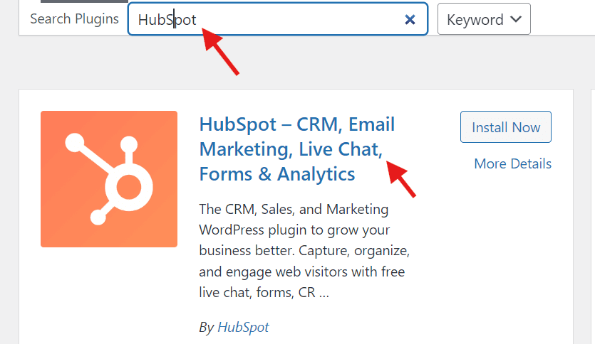 Buscar "HubSpot"