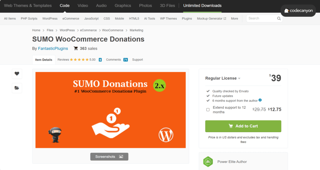 Donaciones de SUMO WooCommerce