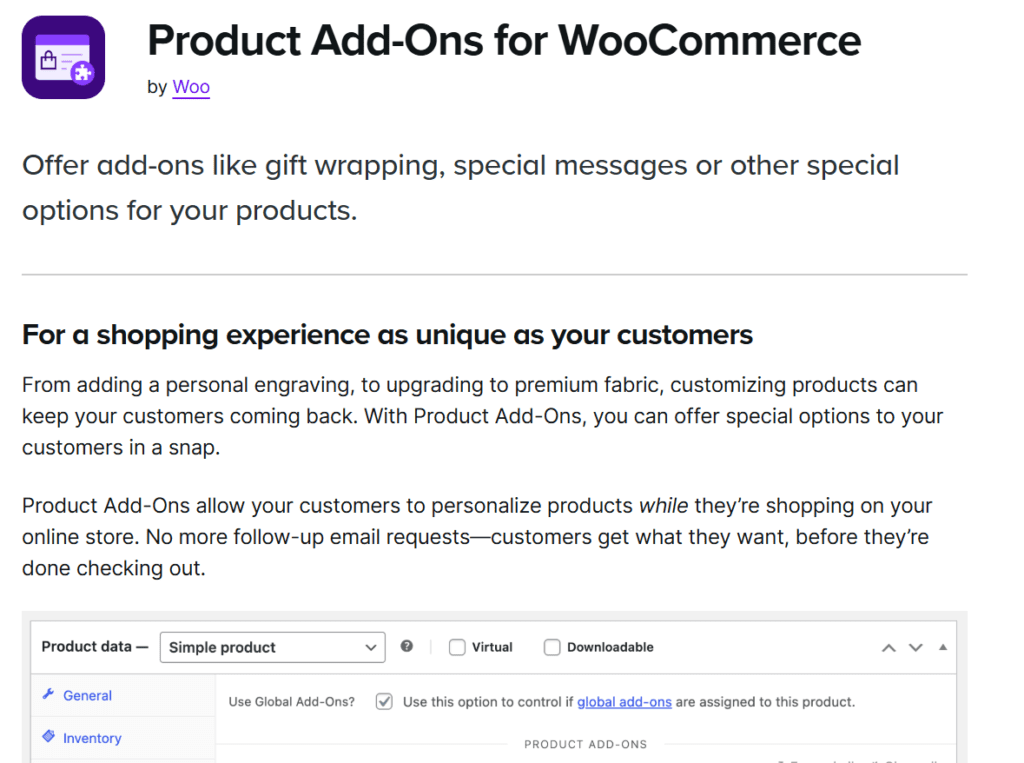 Extensión adicional para WooCommerce
