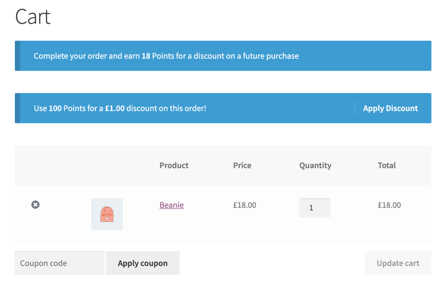 Puntos y recompensas de WooCommerce