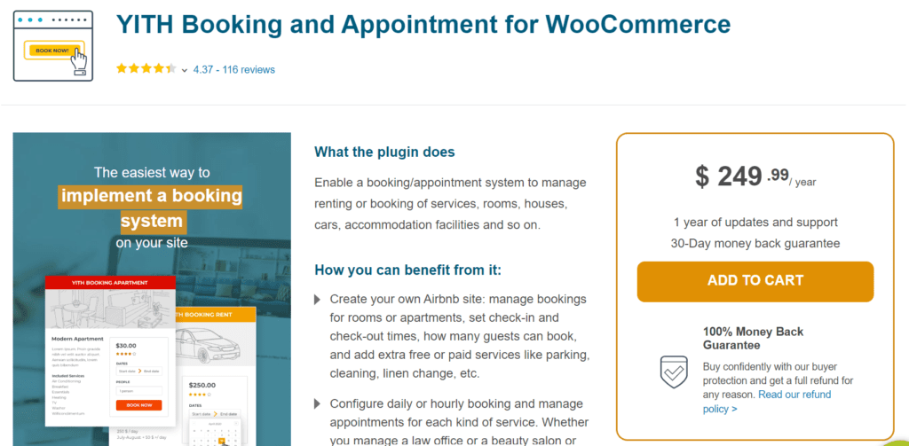 YITH WooCommerce Reserva y Cita