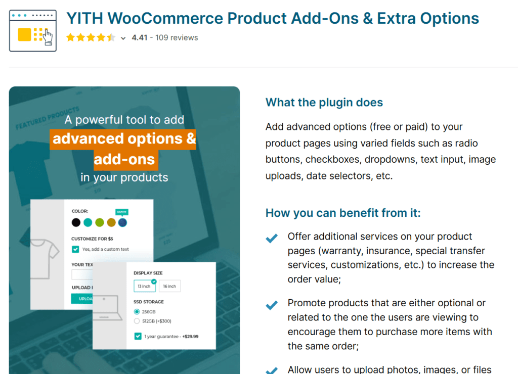 YITH WooCommerce Complementos de Producto  