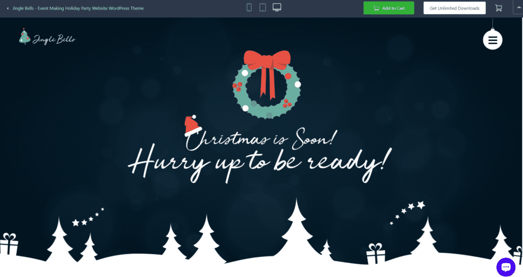 Sitio web de temas navideños