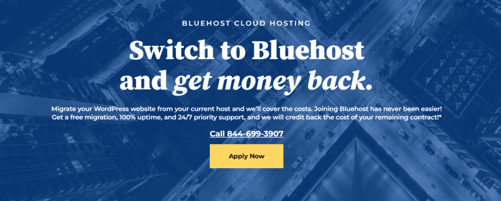 Servicio de migración de Bluehost