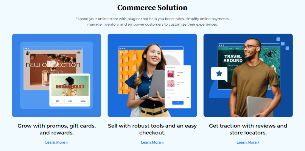 Solución de comercio de WordPress Bluehost