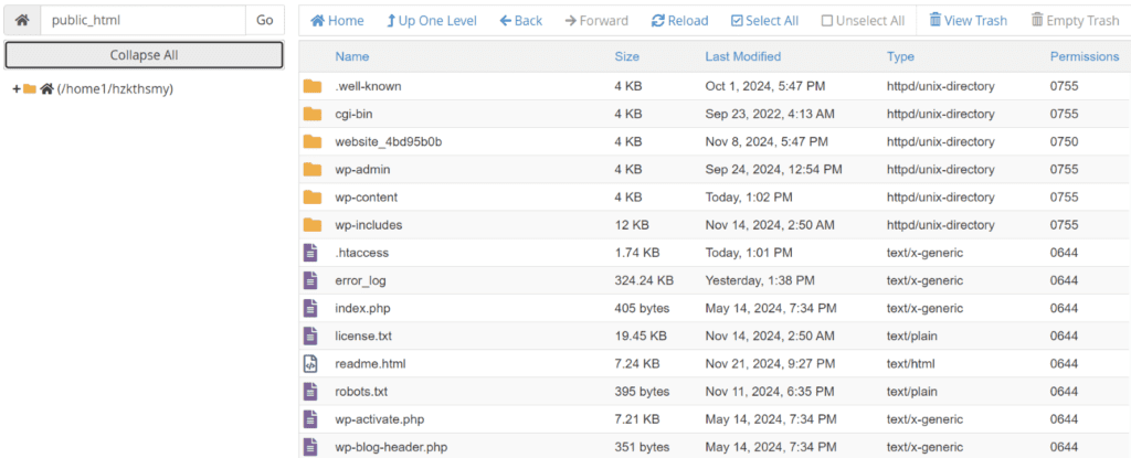 Descarga todos los archivos de WordPress
