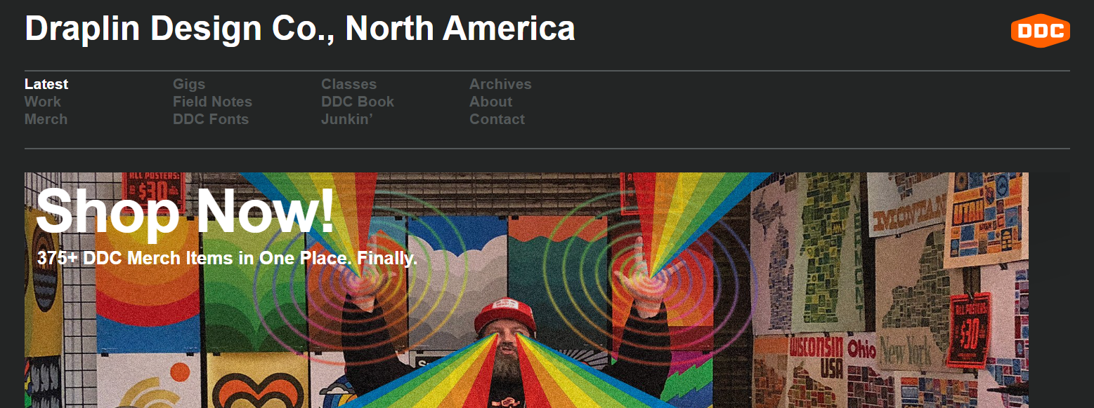 diseñador gráfico, Aaron Draplin