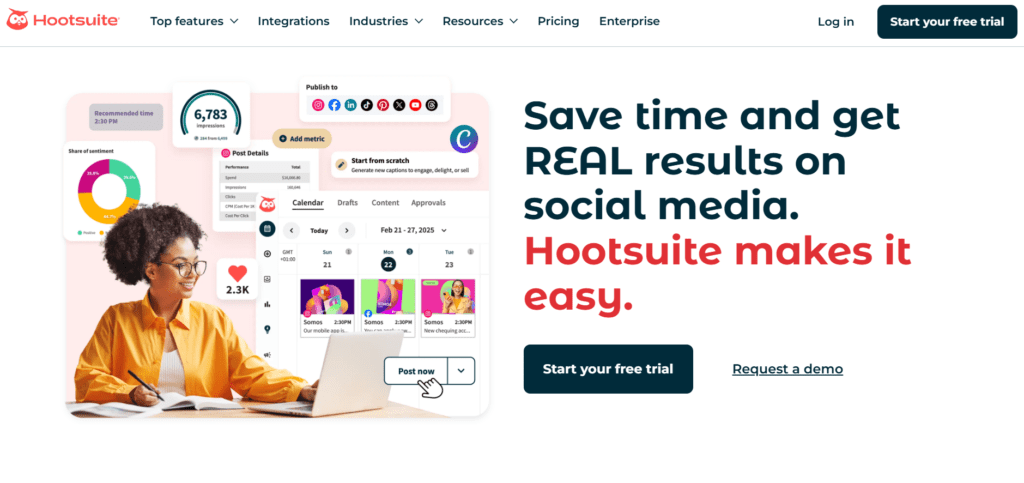 Hootsuite para marketing de afiliación