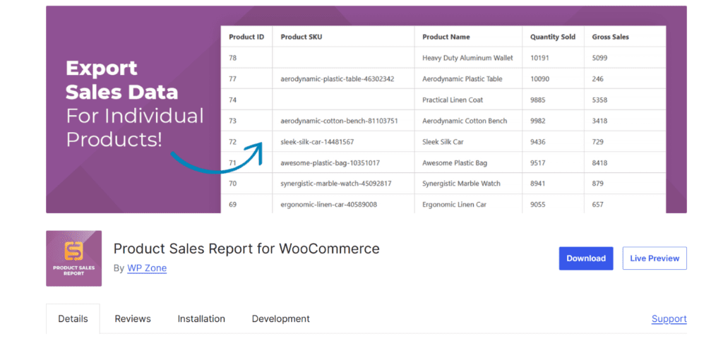 Ventas de productos WooCommerce