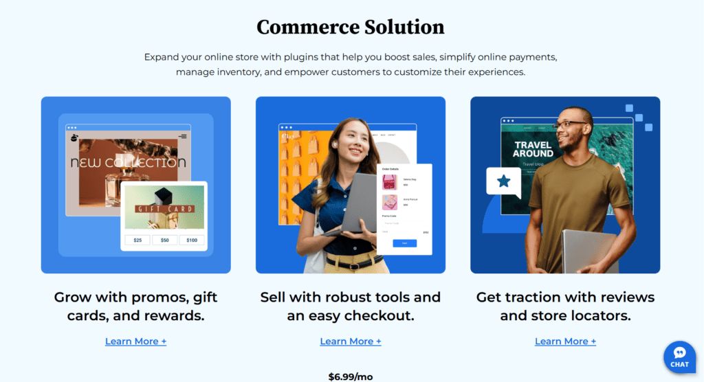 Solución de comercio de WordPress Bluehost