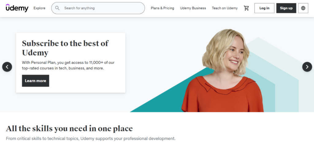 Udemy (en inglés)