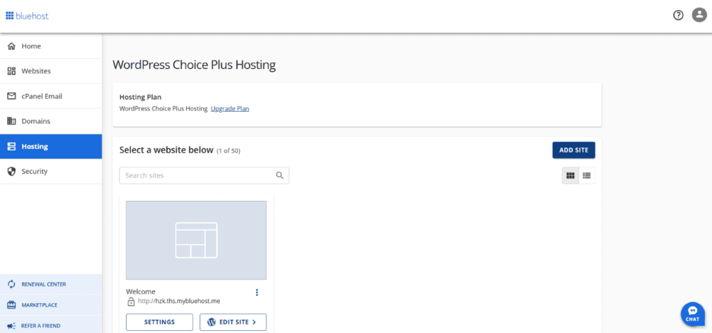 cómo agregar un registro CNAME en Bluehost