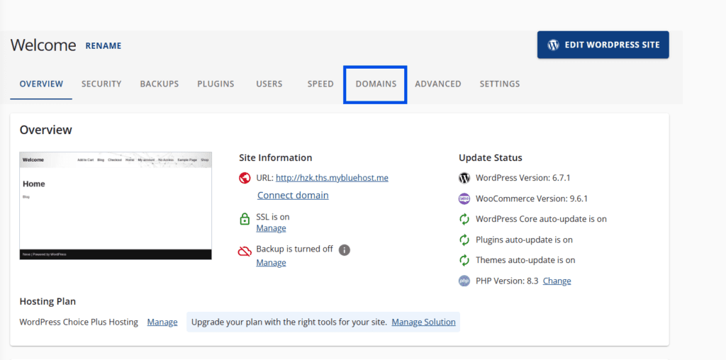 cómo agregar un registro CNAME en Bluehost