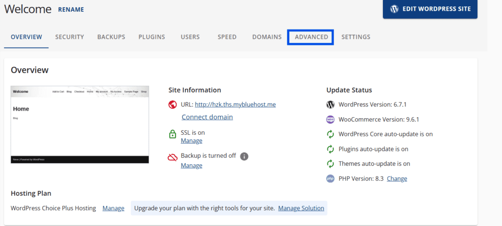 cómo agregar un registro CNAME en Bluehost