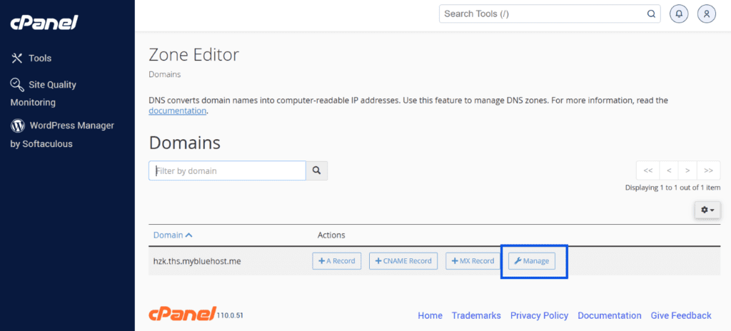 cómo agregar un registro CNAME en Bluehost