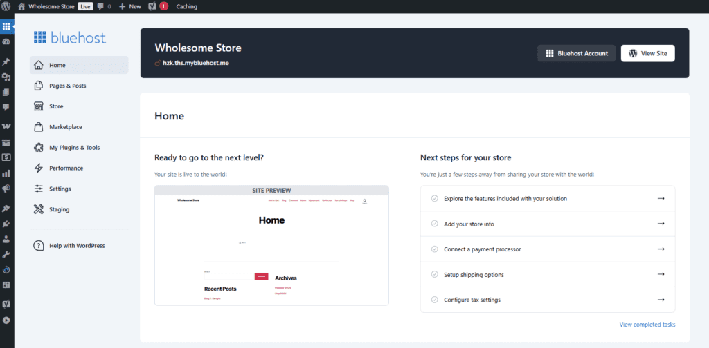 Panel de control de cPanel
