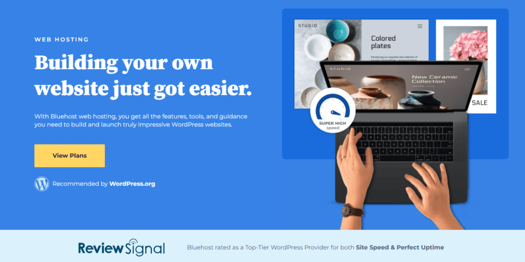 Bluehost CTA - Ver planes