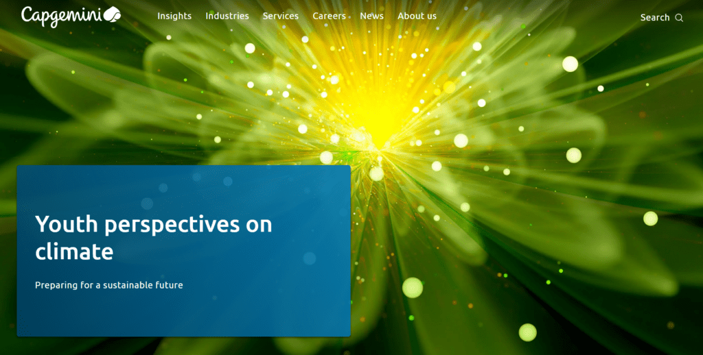 Sitio web de Capgemini  