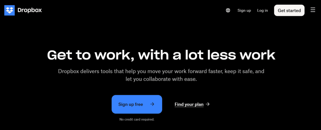 Dropbox CTA