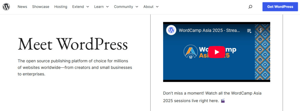 WordPress (en inglés)
