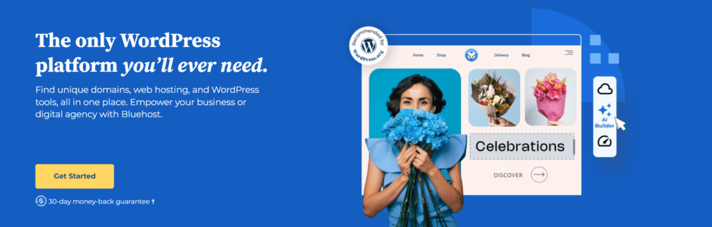 Banner de Bluehost