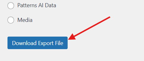 Descargar archivo de exportación