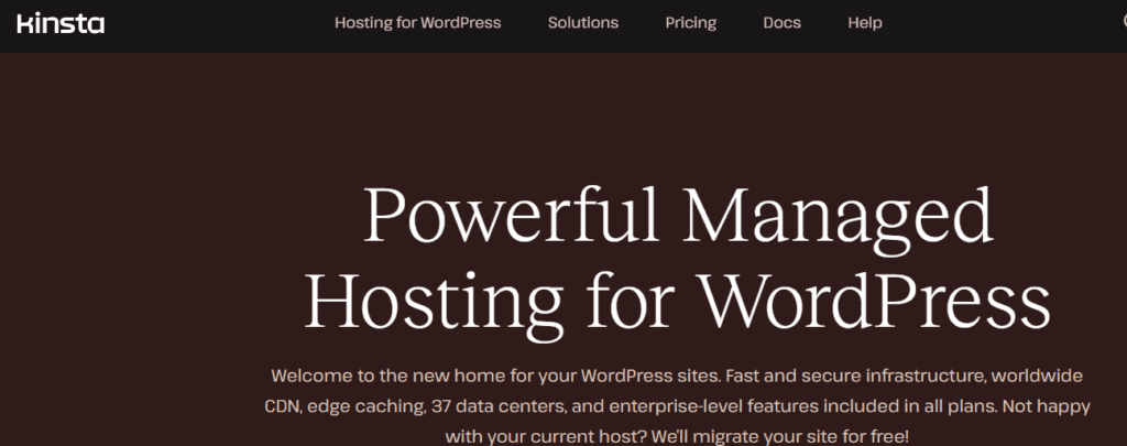 Alojamiento de WordPress de Kinsta