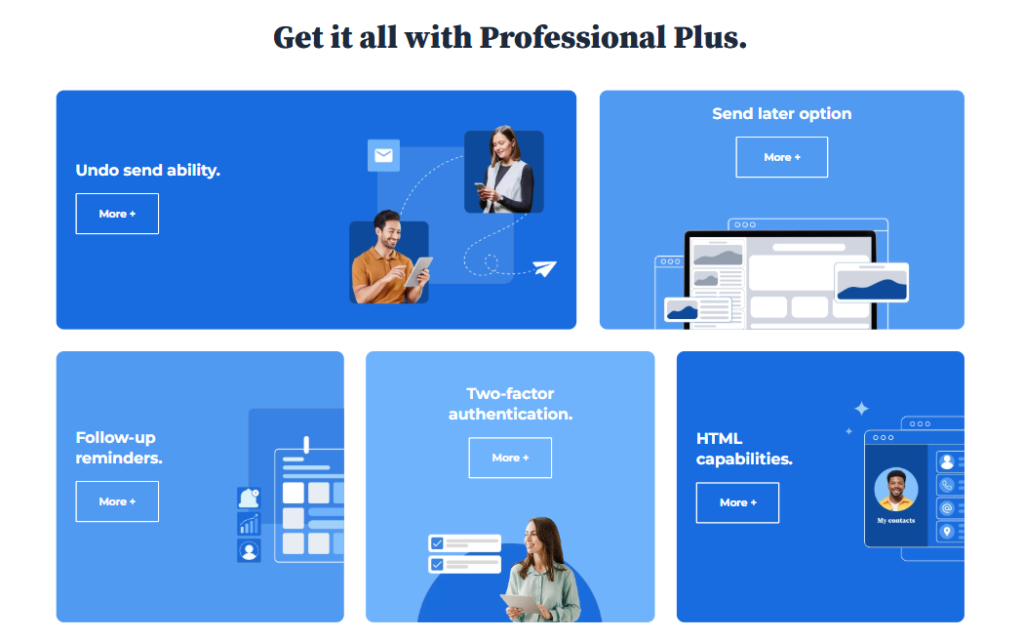 Correo electrónico profesional de Bluehost